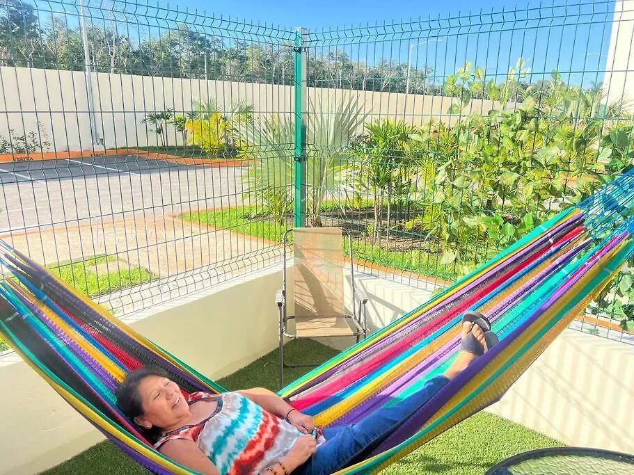 Apartmán Departamento Kasa Kin En Aldea Tulum Plus